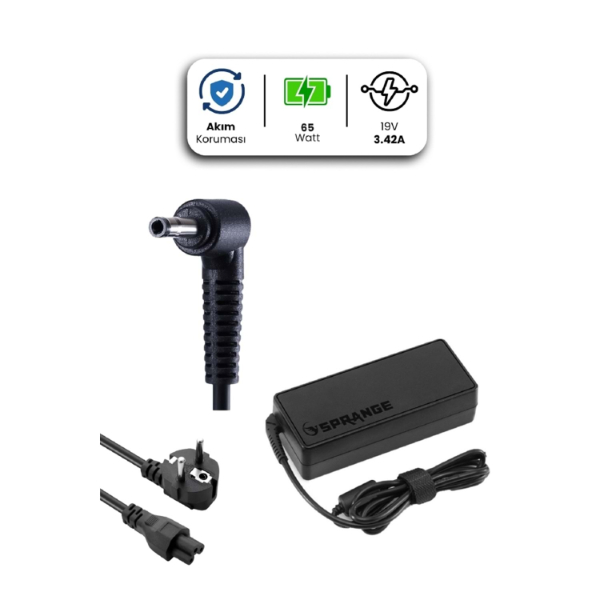 19V 3.42A 4.0 * 1.35mm 65W CASPER İçin Laptop Adaptör