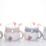 Tavşan Tasarımlı Porselen Kupa Bardak