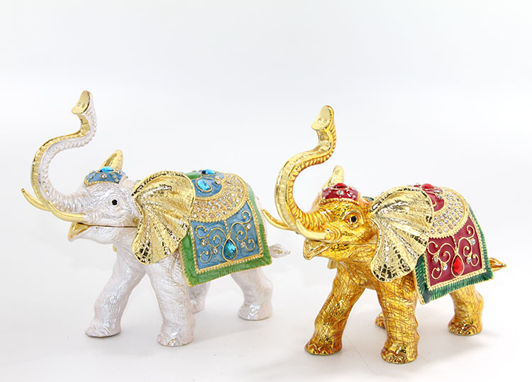 Swarovski Taşlı Tekli Fil Figürü Model 5