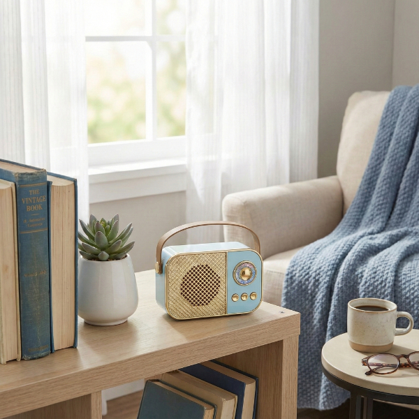 LED Aydınlatmalı Hoparlör Mavi