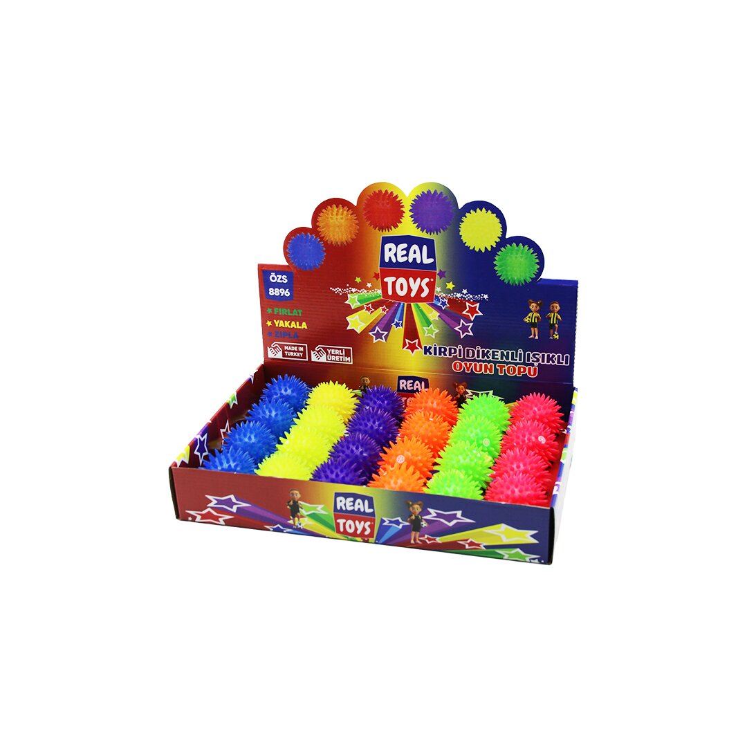 Kirpi Dikenli Top Oyuncak - Işıklı - Sesli - Renkli