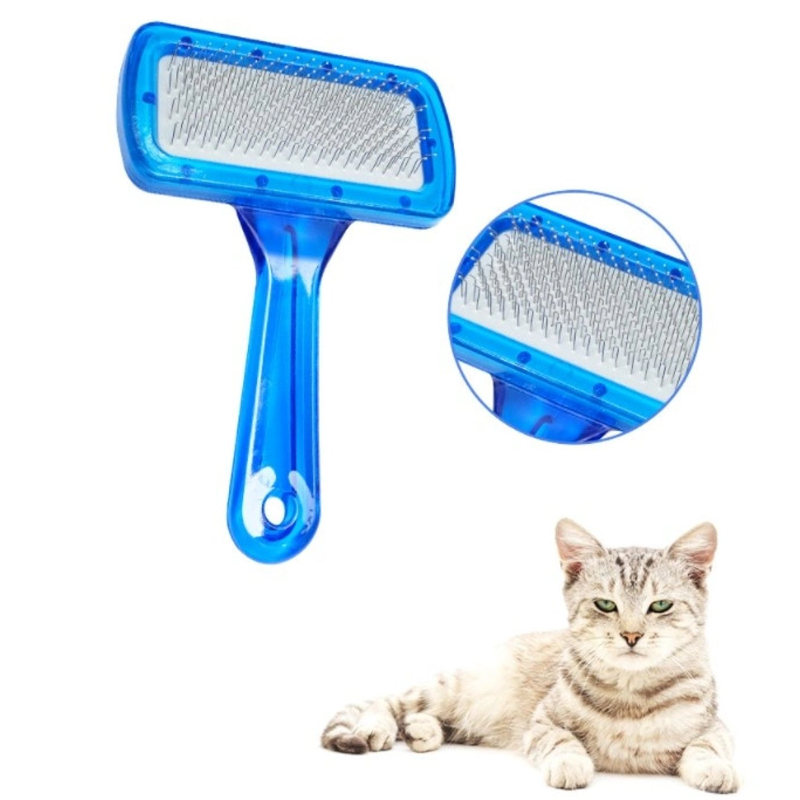 Kedi Köpek Tarağı - Evcil Hayvan Tüy Toplama Tarağı - Metal Uçlu